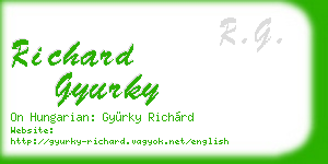 richard gyurky business card